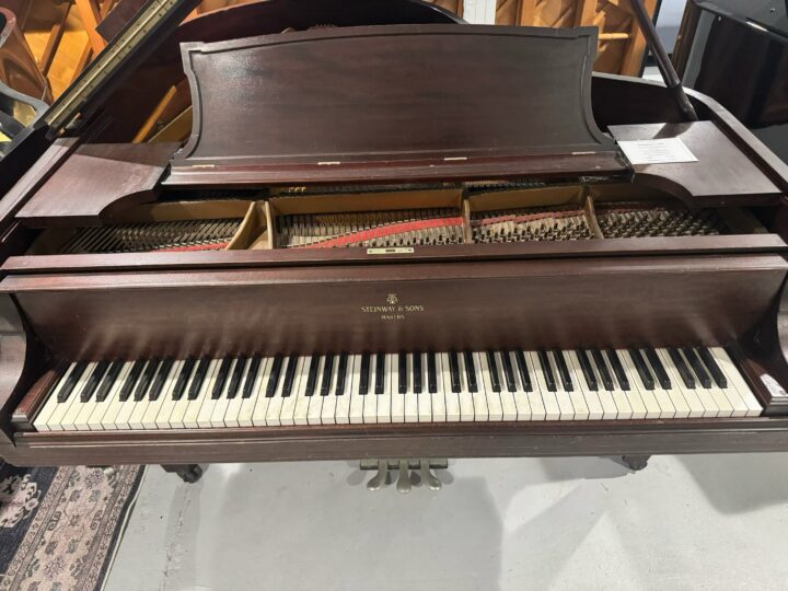 Steinway & Sons L SM baby grand piano front view